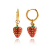 Stainless Steel Fruit Pattern Electroplating Earrings For Women