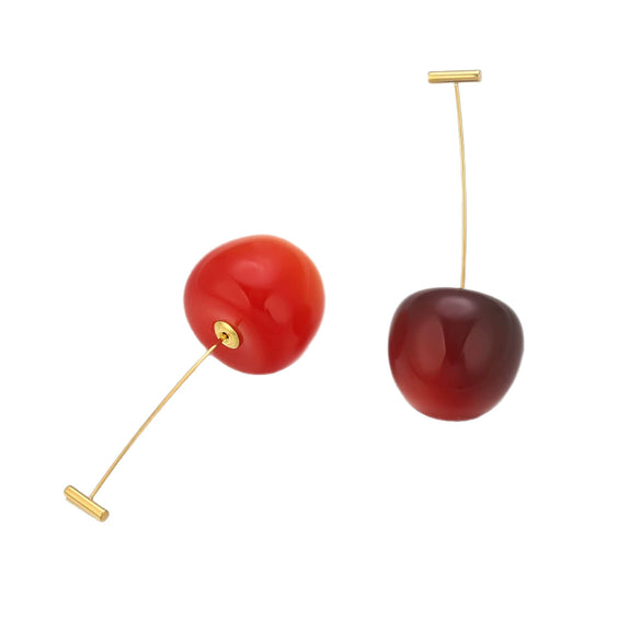 Stainless Steel Fruit Shape Electroplated Women's Earrings