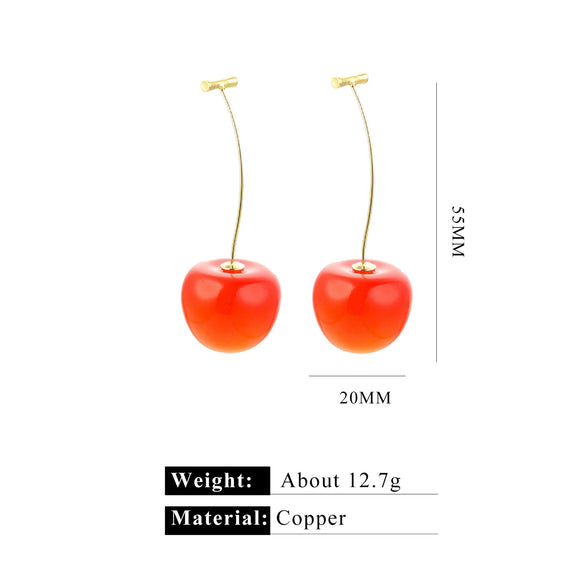 Stainless Steel Fruit Shape Electroplated Women's Earrings