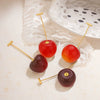 Stainless Steel Fruit Shape Electroplated Women's Earrings
