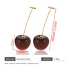 Stainless Steel Fruit Shape Electroplated Women's Earrings