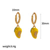 Stainless Steel Fruit Shaped Electroplated Earrings For Women