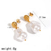 Stainless Steel Fruit Shaped Electroplated Earrings For Women