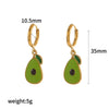 Stainless Steel Fruit Shaped Electroplated Earrings For Women