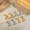 Stainless Steel Fruit Shaped Little Fresh Electroplated Earrings For Youth Women