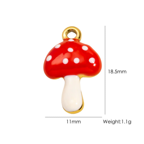 Stainless Steel Fruit Style Oil Dripping Jewelry Accessories Necklace Pendant