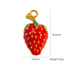 Stainless Steel Fruit Style Oil Dripping Jewelry Accessories Necklace Pendant