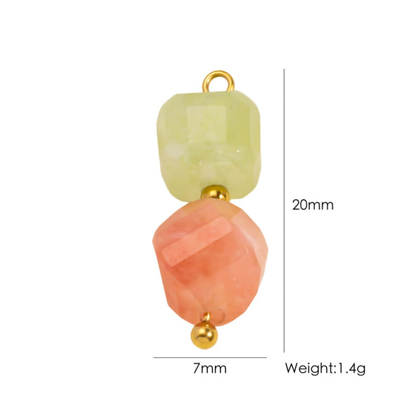 Stainless Steel Fruit Style Oil Dripping Jewelry Accessories Necklace Pendant
