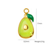 Stainless Steel Fruit Style Oil Dripping Jewelry Accessories Necklace Pendant