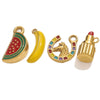 Stainless Steel Fruit Style Totem Pattern Electroplated Diy Accessories