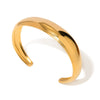 Stainless Steel Gap Open Bracelet Geometric Ins Style Electroplated Jewelry
