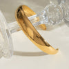 Stainless Steel Gap Open Bracelet Geometric Ins Style Electroplated Jewelry