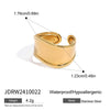 Stainless Steel Gap Open Bracelet Ins Style Geometric Electroplated Jewelry