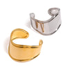 Stainless Steel Gap Open Bracelet Ins Style Geometric Electroplated Jewelry