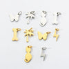Stainless Steel Geometric Animal Kitten Butterfly Bone Lightning Coconut Tree Polishing Electroplating Jewelry Accessories Pendant