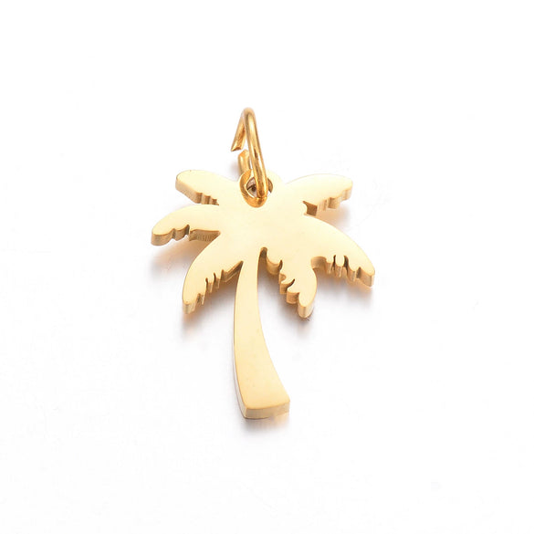 Stainless Steel Geometric Animal Kitten Butterfly Bone Lightning Coconut Tree Polishing Electroplating Jewelry Accessories Pendant