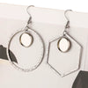 Stainless Steel Geometric Asymmetrical Diy Large Earrings Accessories With Electroplating