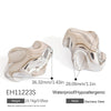 Stainless Steel Geometric Asymmetrical Retro Highend Colorpreserving Electroplated Women's Earrings