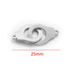 Stainless Steel Geometric Baking Paint Round Sliding Ring Buckle Diy Jewelry Accessories Pendant Bracelet Necklace