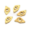 Stainless Steel Geometric Baking Paint Round Sliding Ring Buckle Diy Jewelry Accessories Pendant Bracelet Necklace