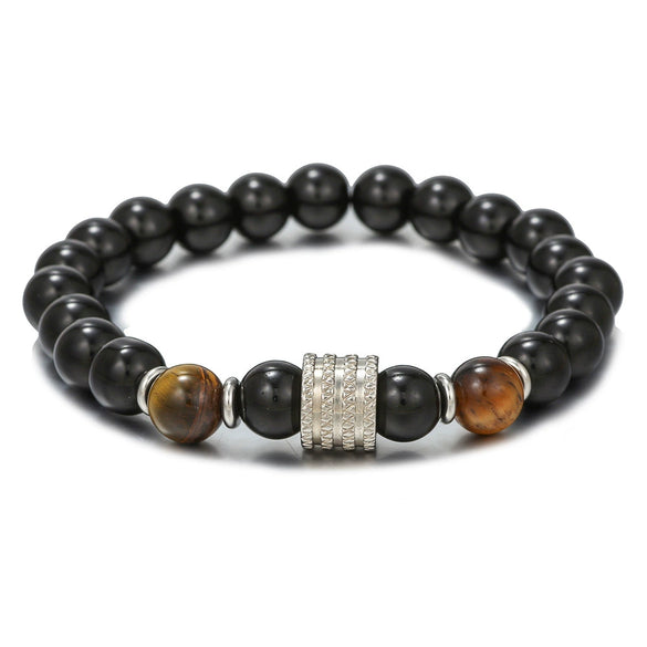 Stainless Steel Geometric Bead Handmade Unisex Bracelet