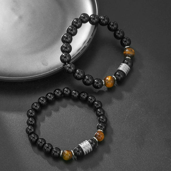Stainless Steel Geometric Bead Handmade Unisex Bracelet