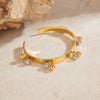 Stainless Steel Geometric Beaded Bracelet Electroplated Women's Light Luxury Jewelry