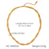 Stainless Steel Geometric Blade Snake Chain Necklace Inlaid With Zircon For Women