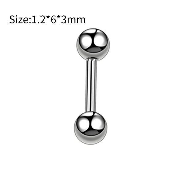 Stainless Steel Geometric Body Piercing Jewelry Electroplating Unisex Nose Ring Eyebrow Nail Lip Tongue Navel Ring