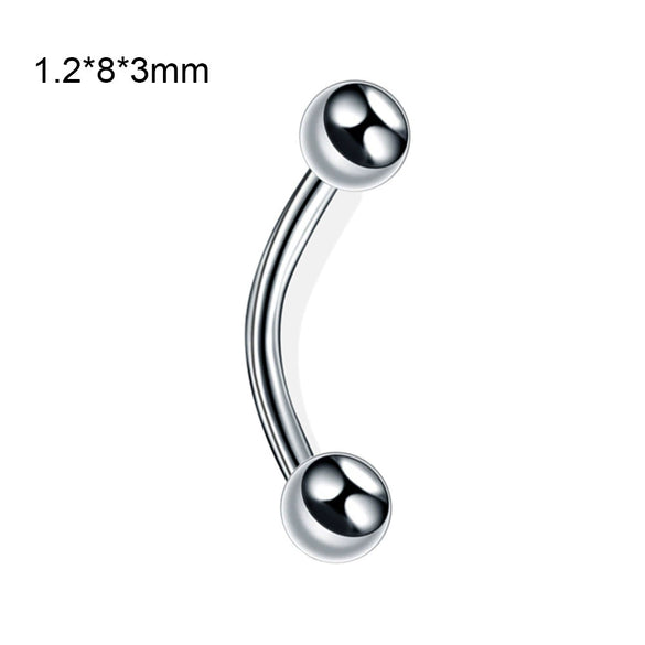 Stainless Steel Geometric Body Piercing Jewelry Electroplating Unisex Nose Ring Eyebrow Nail Lip Tongue Navel Ring