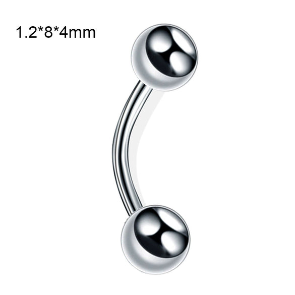 Stainless Steel Geometric Body Piercing Jewelry Electroplating Unisex Nose Ring Eyebrow Nail Lip Tongue Navel Ring