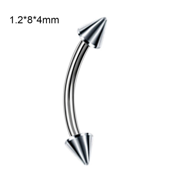 Stainless Steel Geometric Body Piercing Jewelry Electroplating Unisex Nose Ring Eyebrow Nail Lip Tongue Navel Ring