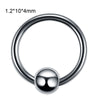 Stainless Steel Geometric Body Piercing Jewelry Electroplating Unisex Nose Ring Eyebrow Nail Lip Tongue Navel Ring