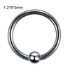 Stainless Steel Geometric Body Piercing Jewelry Electroplating Unisex Nose Ring Eyebrow Nail Lip Tongue Navel Ring