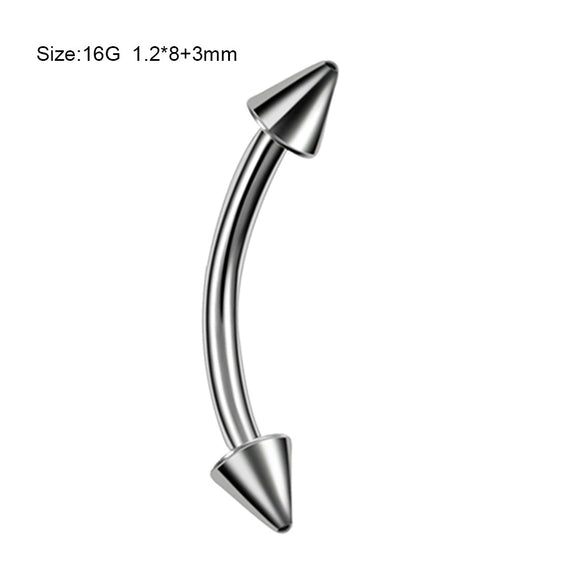 Stainless Steel Geometric Body Piercing Jewelry Electroplating Unisex Nose Ring Eyebrow Nail Lip Tongue Navel Ring