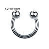 Stainless Steel Geometric Body Piercing Jewelry Electroplating Unisex Nose Ring Eyebrow Nail Lip Tongue Navel Ring