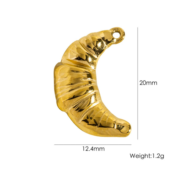 Stainless Steel Geometric Boots Tower Love Oil Drop Shell Pendant Jewelry Accessories With Vacuum In Furnace Electroplating