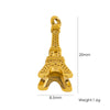 Stainless Steel Geometric Boots Tower Love Oil Drop Shell Pendant Jewelry Accessories With Vacuum In Furnace Electroplating