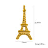 Stainless Steel Geometric Boots Tower Love Oil Drop Shell Pendant Jewelry Accessories With Vacuum In Furnace Electroplating