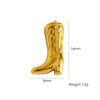 Stainless Steel Geometric Boots Tower Love Oil Drop Shell Pendant Jewelry Accessories With Vacuum In Furnace Electroplating