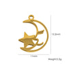 Stainless Steel Geometric Boots Tower Love Oil Drop Shell Pendant Jewelry Accessories With Vacuum In Furnace Electroplating