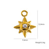 Stainless Steel Geometric Boots Tower Love Oil Drop Shell Pendant Jewelry Accessories With Vacuum In Furnace Electroplating