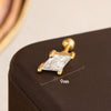 Stainless Steel Geometric Bow Star Soft Bone Piercing Auricular Square Earrings With Electroplating For Women