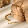 Stainless Steel Geometric Bracelet Electroplated Accessories For Women
