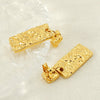 316L Stainless Steel Geometric Buckle Earrings For Women Gold Plated Jewelry