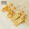316L Stainless Steel Geometric Buckle Earrings For Women Gold Plated Jewelry