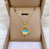 Stainless Steel Geometric Butterfly Ring And Necklace Set For Women