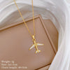 Stainless Steel Geometric Cartoon Pendant Necklace Unisex