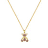 Stainless Steel Geometric Cartoon Style Full Diamond Necklace For Women And Men