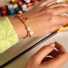 Stainless Steel Geometric Casual Style Electroplated Pendant Rope Necklace Bracelet